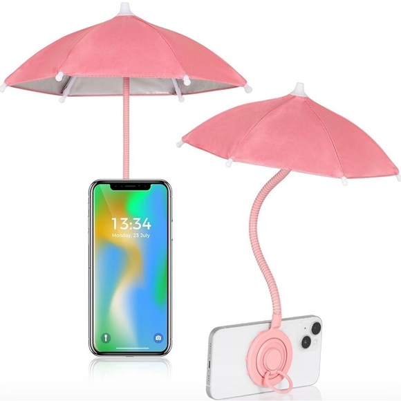 Yellow and Pink Umbrella cell Phone Holders - Picture 7 of 9